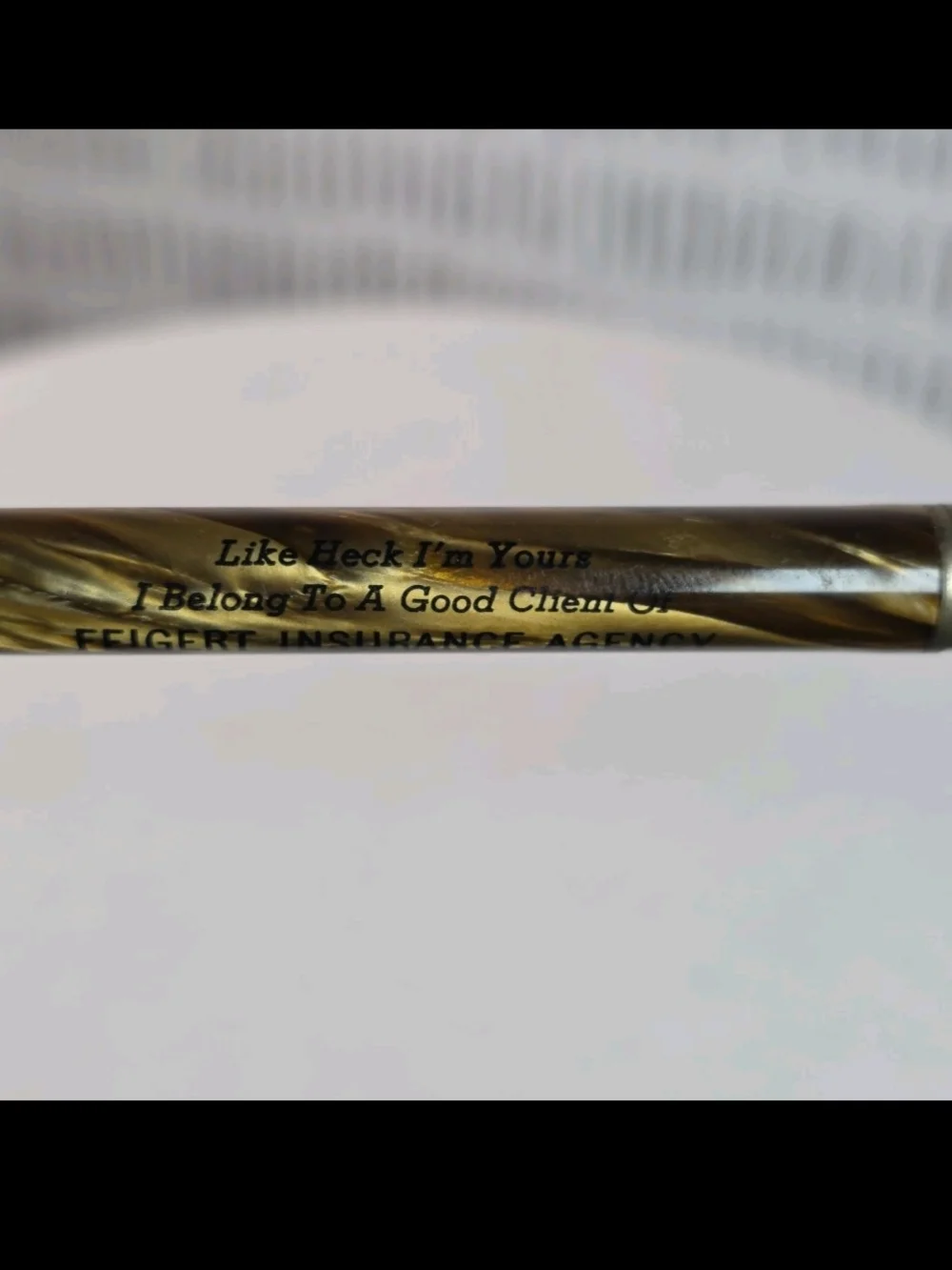 Vintage Sheaffer Advertising Mechanical Pencil Feigert Insurance Van Wert Ohio